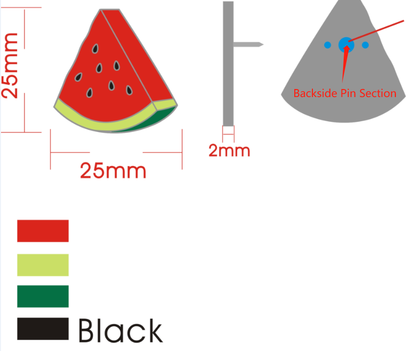 1x Watermelon Pin