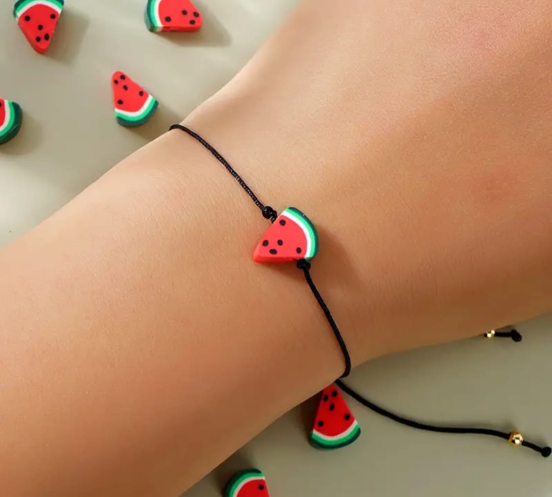 PRE-ORDER: Handmade watermelon bracelets